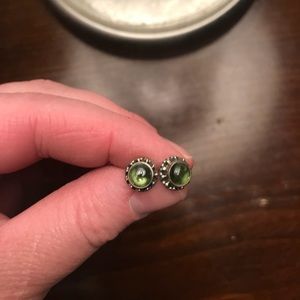 Silpada peridot earrings